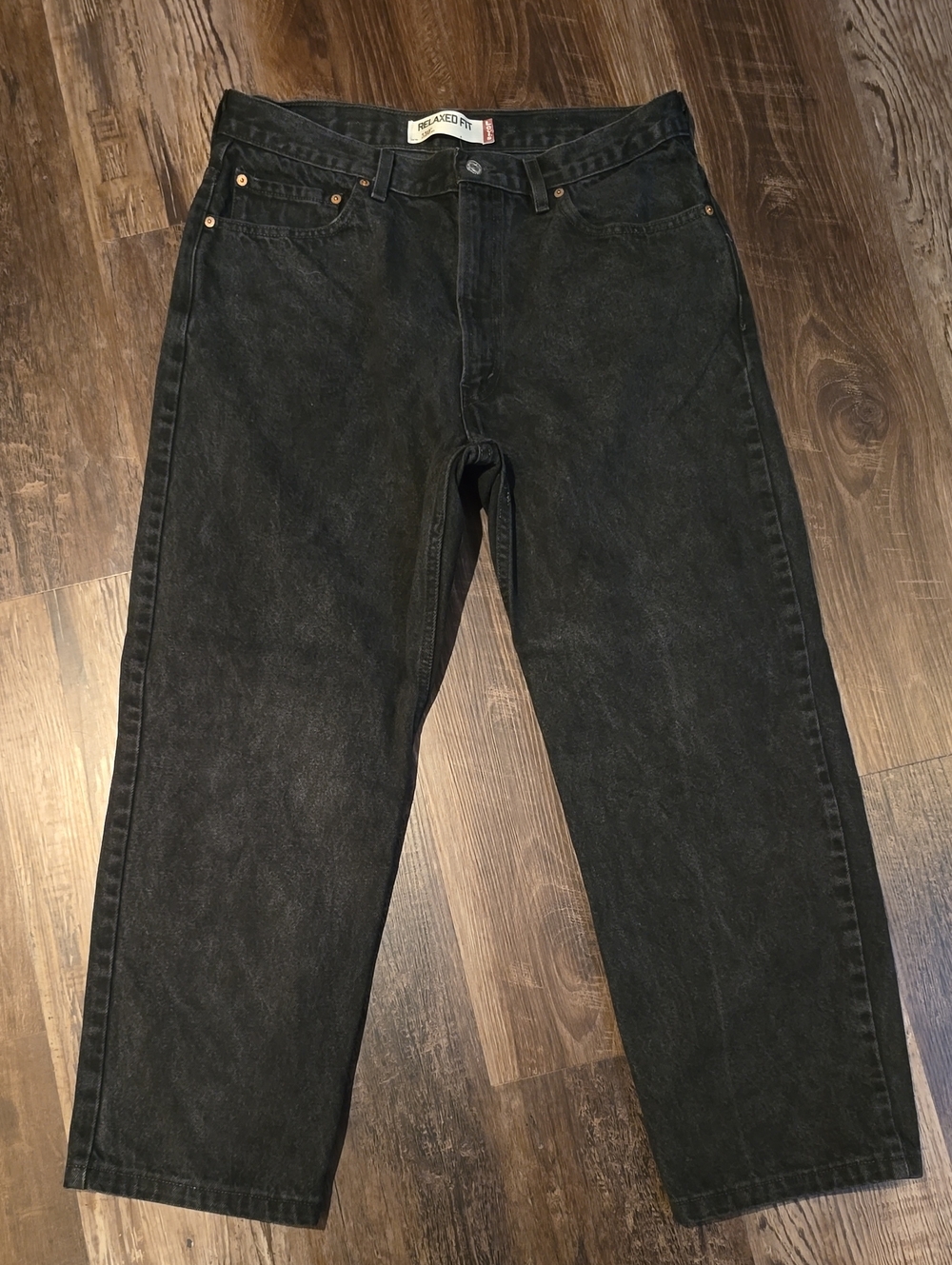 Levi's 550 Relaxed Fit Black Jeans, 36"x30"